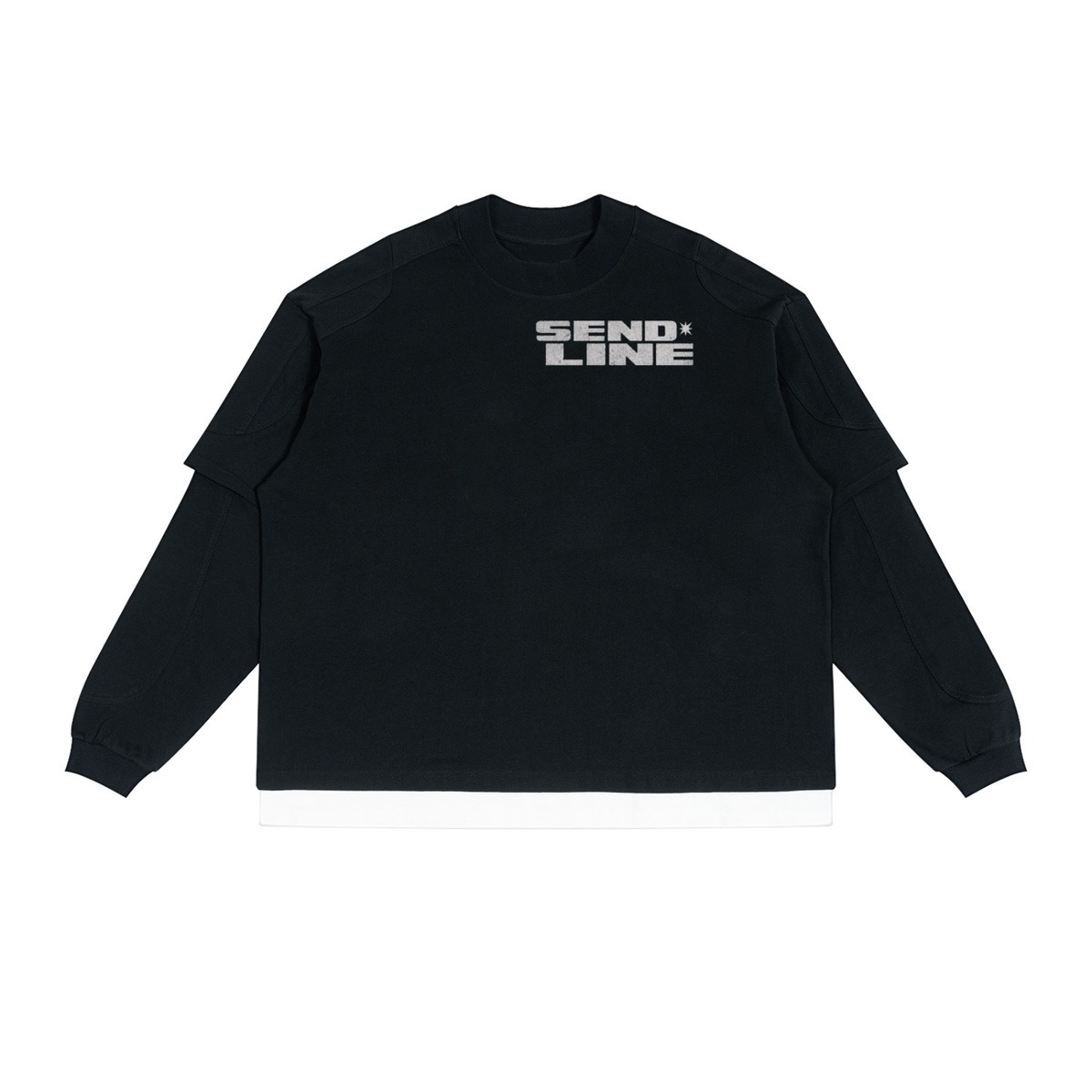 BLACK SENDLINE LAYERED LONG SLEEVE