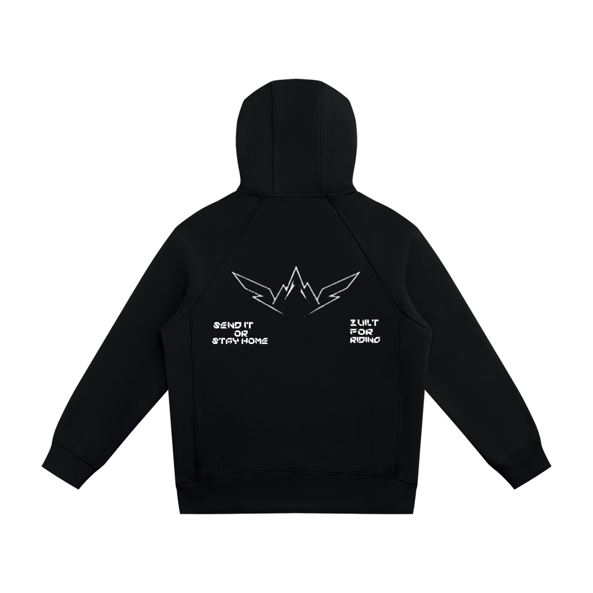 SENDLINE BLACK FULL ZIP HOODIE